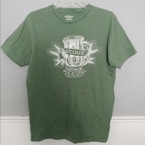 Size M Mens Irish Pub T-Shirt Bundle of 2 OLD NAVY - Picture 2 of 7